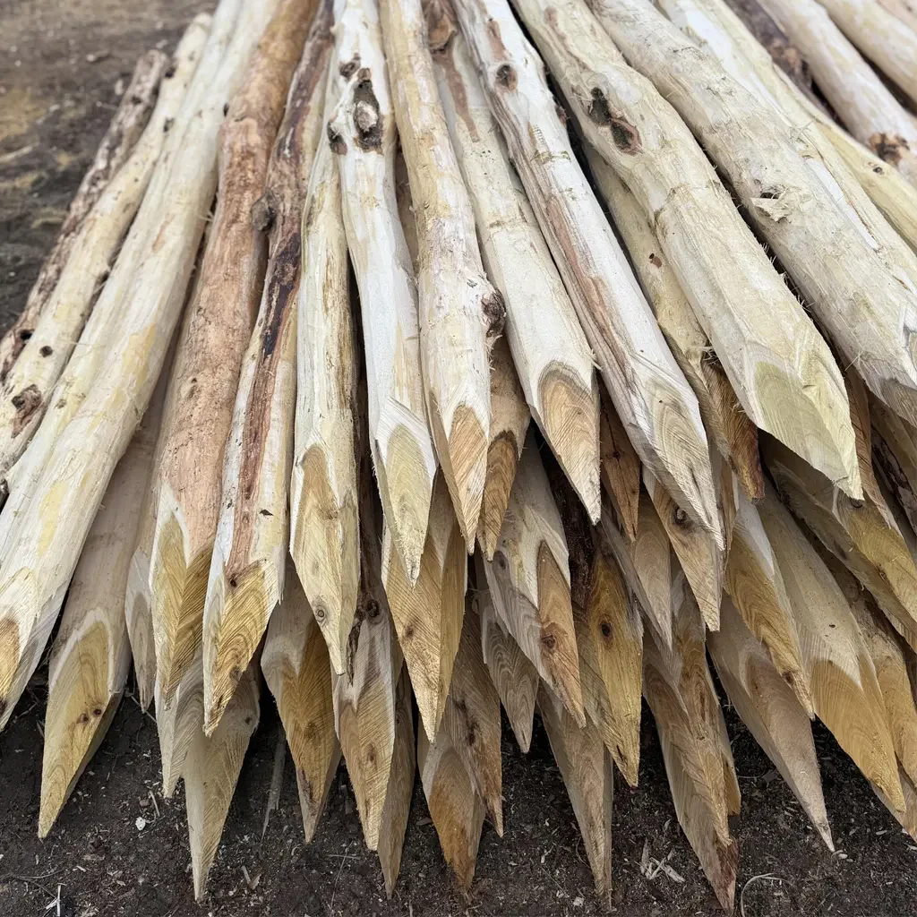 2,5m-es | hegyezett, háncsolt, vastag | akác oszlop