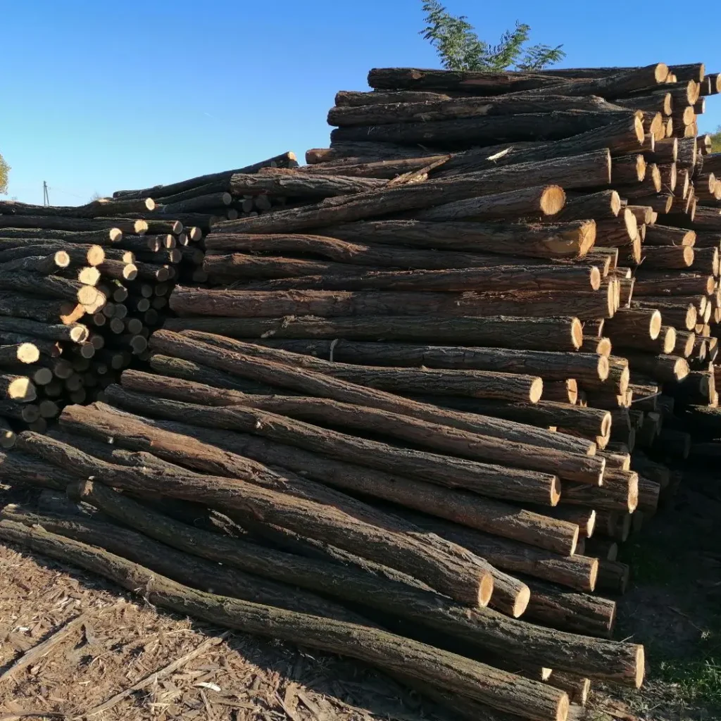 2,5m-es | vékony | akác oszlop